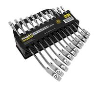 Siegen by Sealey 12 Piece Ratcheting Reversible Spanner Set Metric 8 - 19mm