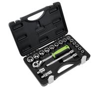 Siegen by Sealey 19 Piece 3/8in Drive Socket Set Metric 8 - 22mm S01235