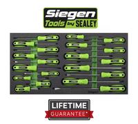 Siegen by Sealey 20 Piece Screwdriver Set in a EVA Drawer Insert S01276