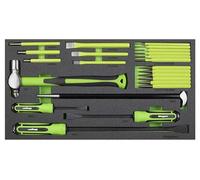 Siegen by Sealey 23pc Pry Bar, Hammer & Punch Set with Tool Tray - S01279