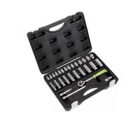 Siegen by Sealey 28 Piece 3/8in Drive Socket Set Metric 8 - 22mm S01236