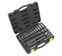 Siegen by Sealey 35 Piece 1/2in Drive WallDrive® Socket Set Metric S0914