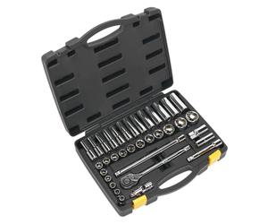 Siegen by Sealey 35 Piece 1/2in Drive WallDrive® Socket Set Metric S0914