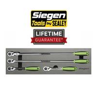 Siegen by Sealey 4 Piece 1/2in Drive 72 Tooth Ratchet Set EVA Drawer Tray S01231