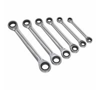 Siegen by Sealey 6 Piece Double Box Ratcheting Wrench Set Metric 8 - 19mm S0636