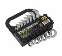 Siegen by Sealey 7 Piece Stubby Combination Spanner Set SAE 3/8 - 3/4in S01190