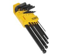 Siegen By Sealey 9pc Long Ball-End Hex Set - S01093