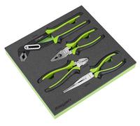 Siegen by Sealey Comfort Grip Pliers Set 4pc - S01298