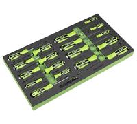 Siegen by Sealey Hammer-Thru Screwdriver, Bit Driver & Bit Set with Tool Tray 28pc - S01281