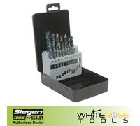 Siegen by Sealey HSS Drill Bit Set 19pc Edge Ground Metric DIN 338
