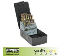 Siegen by Sealey HSS Drill Bit Set 25pc Edge Ground - Metric DIN 338