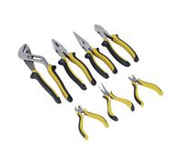 Siegen By Sealey Pliers Set Green Comfort Grip 7pc - S0757