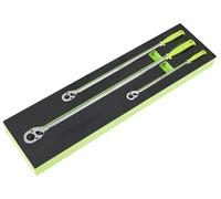 Siegen by Sealey Ratchet Wrench Set Extra-Long Drive 3pc - S01332