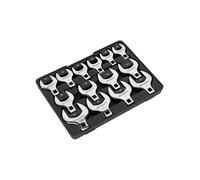 Siegen S01109 Crow's Foot Open End Spanner Set 14pc 1/2"Sq Drive M...