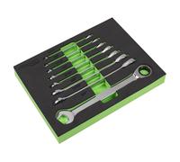 Siegen Combination Ratchet Spanner Set 8pc Imperial Spanners DIY Tools Garage