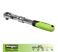 Siegen Extendable Flexi-Head Ratchet Wrench 3/8"Sq Drive 245-315mm 72T