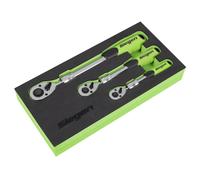 Siegen Extendable Ratchet Wrench Set 3pc S01285