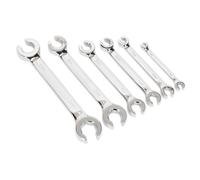 Sealey S0767 Flare Nut Spanner Set 6Pc Metric