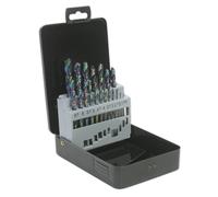 Siegen Hss Drill Bit Set 19pc Titanium Coated Metric