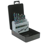 Sealey S0868 Hss Drill Bit Set 19Pc Edge Ground Metric Din 338