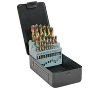 Siegen HSS Drill Bit Set 25pc Edge Ground - Metric DIN 338