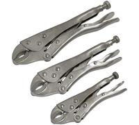 Siegen Locking Pliers Set 3pc