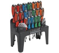 Siegen by Sealey - Hammer-Thru 44pc Screwdriver Set - Slotted Phillips Pozi TRX