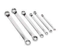 Sealey Double End Spanner Set S01107 TRX-Star* 6pc Silver