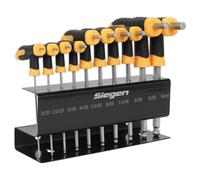 Siegen 10 Piece T-Handle Ball End Hex Key Set