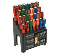 Siegen Screwdriver S01153 – 61pc Hammer-Thru Bit & Nut Driver Set