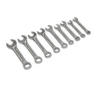 Sealey S01157 Stubby Combination Spanner Set 9Pc - Metric