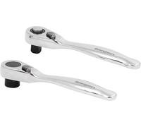 Sealey Twin Pack Micro 1/4" Square Drive & 1/4" Screwdriver Bit Ratchets, S01250