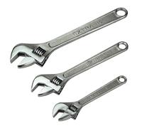 Siegen S0448 Adjustable Wrench Set 3pc 150, 200 and 250mm