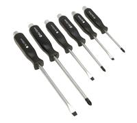Sealey Screwdriver Set Siegen 6 Piece - Hammer-Thru, Chrome Vanadium, Magnetized Tips
