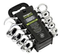 SS Sealey S0561 Siegen Stubby Combination Spanner Set 10pc