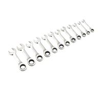 Siegen S0633 Stubby Ratchet Combination Spanner Set 12pc Metric
