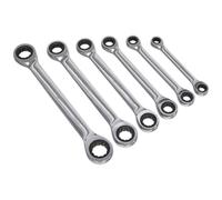 Siegen S0636 6 Piece Double Ended Ratchet Ring Wrench Set