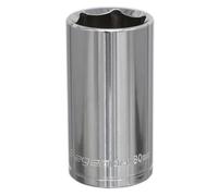 Siegen 1/2" Drive Deep Hexagon WallDrive Socket Metric 1/2" 30mm