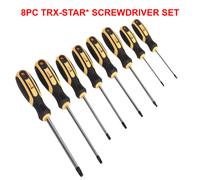 Siegen Sealey TRX-Star Screwdriver Set 8 PIECE With Comfort Grip Handles S0897