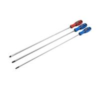 Siegen Screwdriver Set 3 Piece Extra-Long Screwdriver Set Work Tools S0895