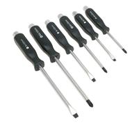 Siegen Screwdriver Set 6 Piece Hammer-Thru Impact Resistant Screwdriver Set