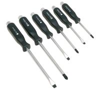 Sealey Screwdriver Set Siegen 6 Piece - Hammer-Thru, Chrome Vanadium, Magnetized Tips