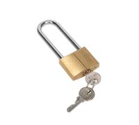 Siegen Security Padlock Brass Body Brass Cylinder Long Shackle Sealey 40mm