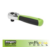 Sealey S01259 Ratchet Wrench 3/8inSq Drive Stubby - Flip Reverse