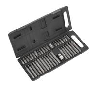 Sealey S0982 3/8" & 1/2" Drive 40 piece TRX-Star/Hex/Spline Bit Set