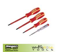 Sealey S01155 Electricianfts Screwdriver Set 4Pc Vde Approved