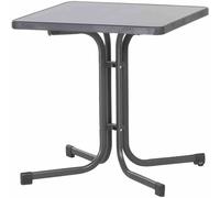 SIEGER Folding Table Garden Table 70x70 Iron Grey BAR Patio Camping