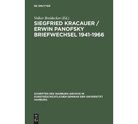 Siegfried Kracauer / Erwin Panofsky Briefwechsel 19411966 by... - 9783050027654