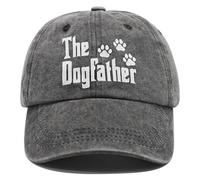 SIEHYCAKE Dog Dad Gifts for Men, Dog Dad Hat Adjustable, Father's Day Christmas Birthday Gifts for Dog Dad Dog Father, Dark Grey, L