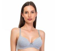 SÌèLEI Graduto Bra, Wire Free, Organic Cotton, Heather Grey, 36B